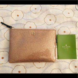Kate Spade sparkly mini clutch NWOT